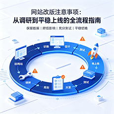 广阳建站-网站改版注意事项：从调研到平稳上线的全流程指南